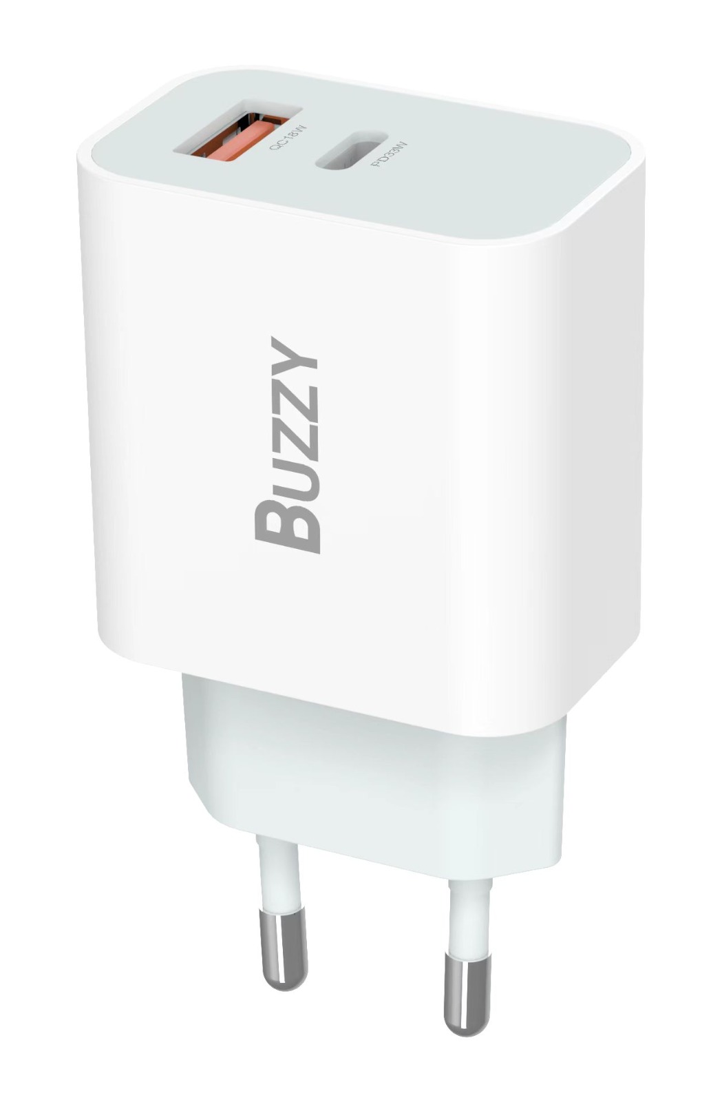 BUZZY 33W Dual Port Charger Set With Extra Long C to C cable
